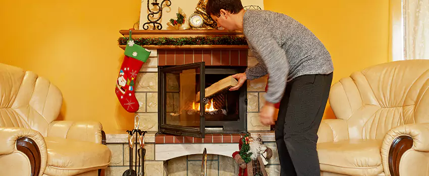 Rusted Metal Fireplace Restoration in Monroe, Washington